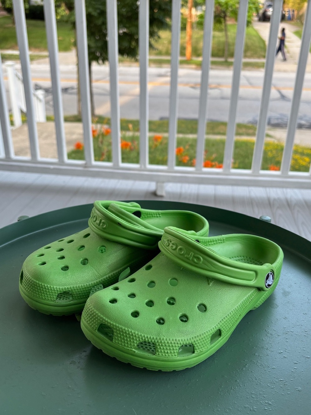 Green Crocs-Style Clog